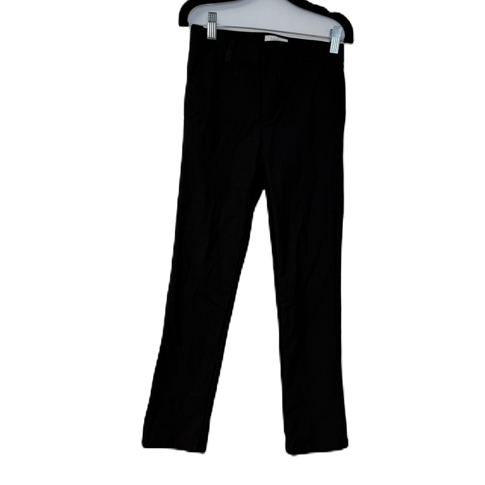 Black Dress Pants with Straight-Leg Cut